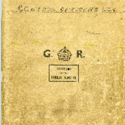 Control Officer&#039;s log book